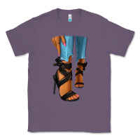 Lavender black heels black fashion girl Classic Tee - RanaPortraitStore