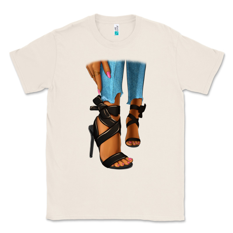 Black Heels Black Fashion Girl Classic Tee by RanaPortraitStore | Teevron