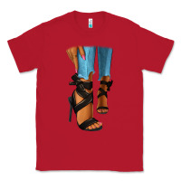 Red black heels black fashion girl Classic Tee - RanaPortraitStore