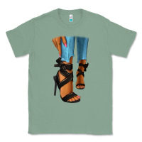 Sage black heels black fashion girl Classic Tee - RanaPortraitStore