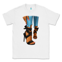 White black heels black fashion girl Classic Tee - RanaPortraitStore