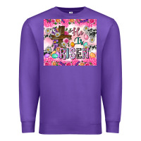 Purple He is risen 20oz tumbler Premium Sweatshirt - Neo Western