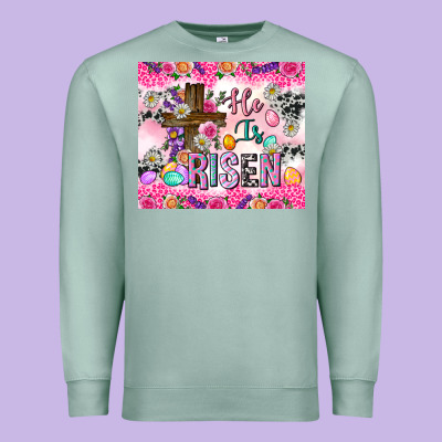 He Is Risen 20oz Tumbler Premium Sweatshirt Designed By Neo Western
