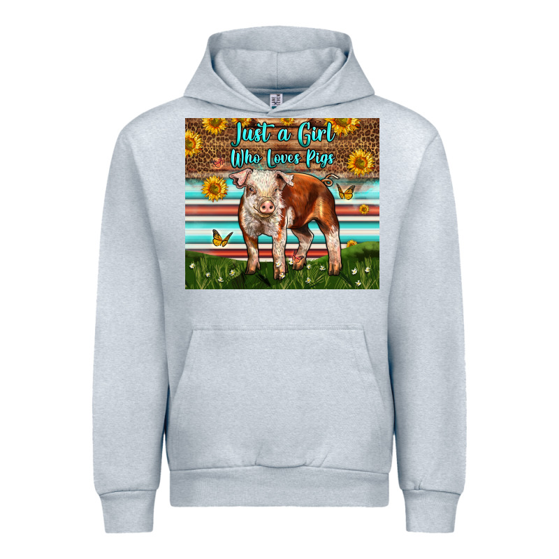 Just A Girl Who Loves Pig Urban Hoodie by LillyAllenDesigns | Teevron