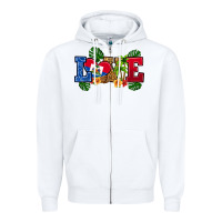 White love haitian republic Zipper Hoodie - RanaPortraitStore