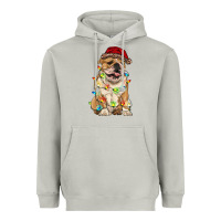 Moon Dust christmas bulldog Heavyweight Hoodie - RanaPortraitStore