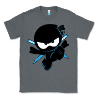 Charcoal Heather ninja kid Classic Tee - Unal Design