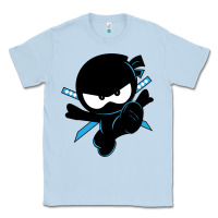 Dusty Blue ninja kid Classic Tee - Unal Design