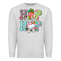 Dove Grey Hip hop Happy Easter Premium Sweatshirt - Neo Western