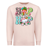 Pale Pink Hip hop Happy Easter Premium Sweatshirt - Neo Western