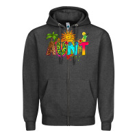 Charcoal Heather summer aunt Zipper Hoodie - RanaPortraitStore
