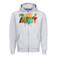Heather Grey summer aunt Zipper Hoodie - RanaPortraitStore