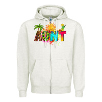 Oatmeal Heather summer aunt Zipper Hoodie - RanaPortraitStore