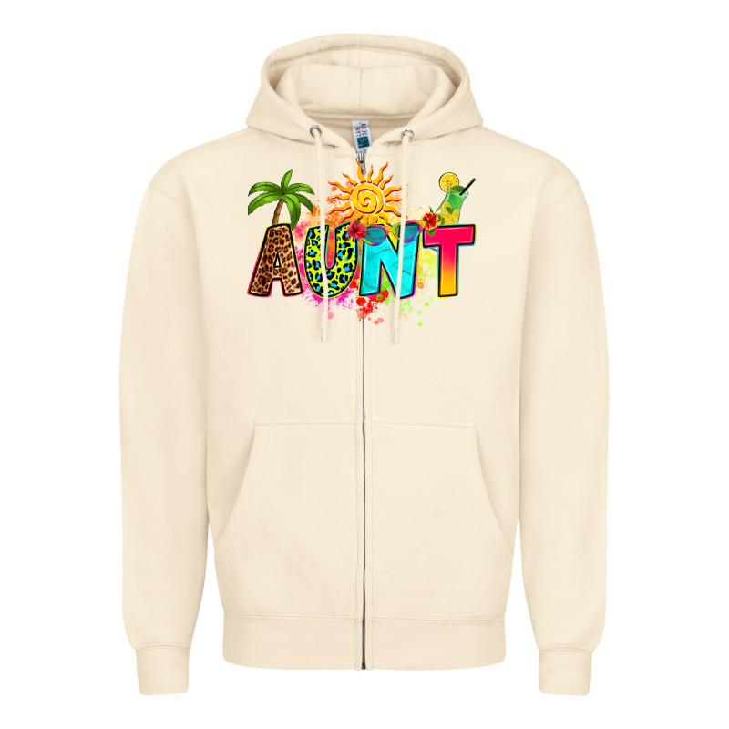 Summer Aunt Zipper Hoodie by RanaPortraitStore | Teevron