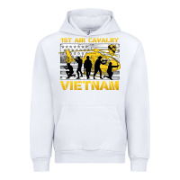 White 1st air cavalry vietnam veteran Urban Hoodie - Jasminsmagicworld