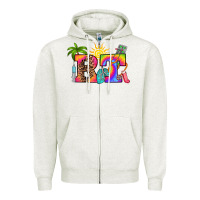 Oatmeal Heather respiratory therapist summer Zipper Hoodie - RanaPortraitStore