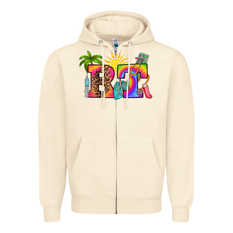 Respiratory Therapist Summer Zipper Hoodie by RanaPortraitStore | Teevron