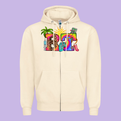 Zipper Hoodie respiratory therapist summer