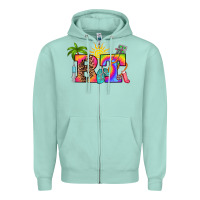 Seafoam respiratory therapist summer Zipper Hoodie - RanaPortraitStore