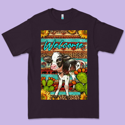 Welcome Cute Baby Calf Premium Tee Designed By Lillyallendesigns
