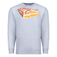 Heather Grey white christmas cake Premium Sweatshirt - FaDigitalArtStudio