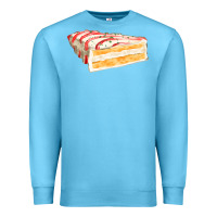 Ocean Blue white christmas cake Premium Sweatshirt - FaDigitalArtStudio