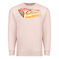 Pale Pink white christmas cake Premium Sweatshirt - FaDigitalArtStudio