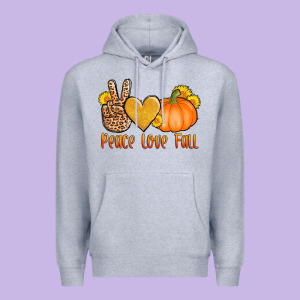 Peace Love Fall Premium Hoodie Designed By Adodesignshop