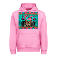 Fuchsia Pink Western Bengal Cat Mom Urban Hoodie - LillyAllenDesigns