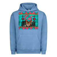 Pigment Pebble Blue Western Bengal Cat Mom Urban Hoodie - LillyAllenDesigns