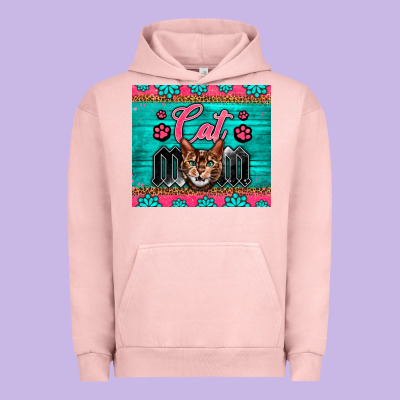 Western Bengal Cat Mom Urban Hoodie Designed By Lillyallendesigns