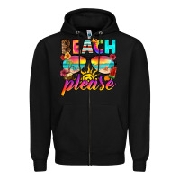 Black beach please Zipper Hoodie - RanaPortraitStore
