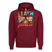 Burgundy beach please Zipper Hoodie - RanaPortraitStore