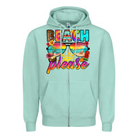 Seafoam beach please Zipper Hoodie - RanaPortraitStore