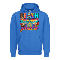 True Royal beach please Zipper Hoodie - RanaPortraitStore