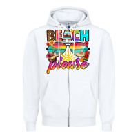 White beach please Zipper Hoodie - RanaPortraitStore
