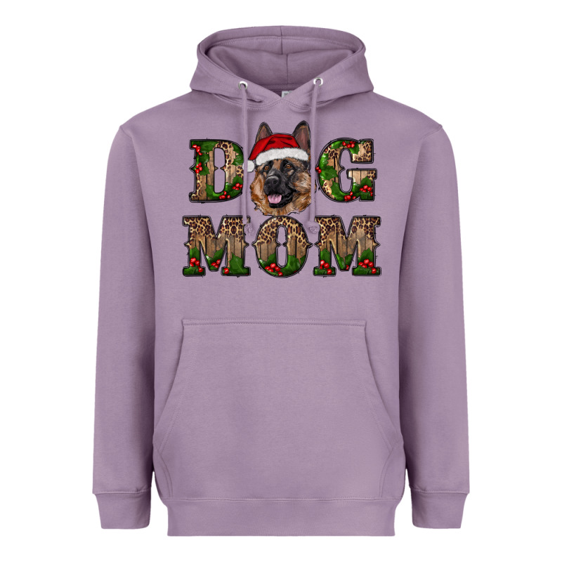 Chriistmas Dog Mom With German Shepherd Heavyweight Hoodie by RanaPortraitStore | Teevron
