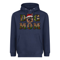 Navy chriistmas dog mom with german shepherd Heavyweight Hoodie - RanaPortraitStore