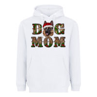 White chriistmas dog mom with german shepherd Heavyweight Hoodie - RanaPortraitStore