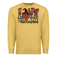 Antique Gold love halloween Premium Sweatshirt - CowhideDigitalArt