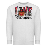 Oatmeal Heather love halloween Premium Sweatshirt - CowhideDigitalArt