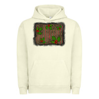 Pigment Pistachio christmas plaid leopard mistletoe background Urban Hoodie - BarkalooDesign
