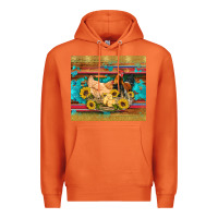 Carrot western coop animals farm chicken chick rooster sunflowers wooden sera Premium Hoodie - Artiststas
