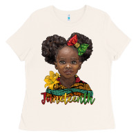 Bone juneteenth african girl Ladies Tee - BarkalooDesign