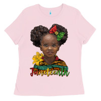 Juneteenth African Girl Ladies Tee | Teevron