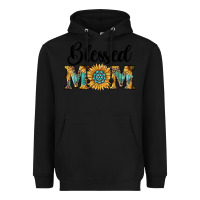 Black blessed mom Heavyweight Hoodie - RanaPortraitStore