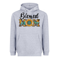 Heather Grey blessed mom Heavyweight Hoodie - RanaPortraitStore
