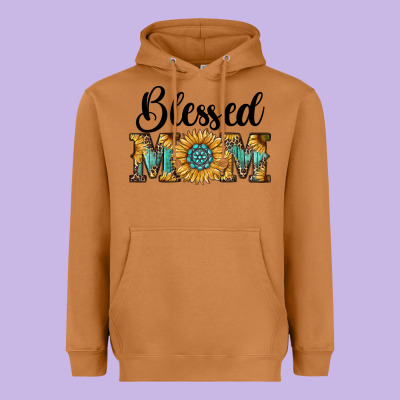 Blessed Mom Heavyweight Hoodie Designed By Ranaportraitstore