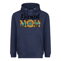 Navy blessed mom Heavyweight Hoodie - RanaPortraitStore