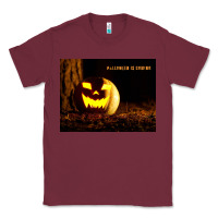 Burgundy Halloween Is Coming Classic Tee - Unal Design